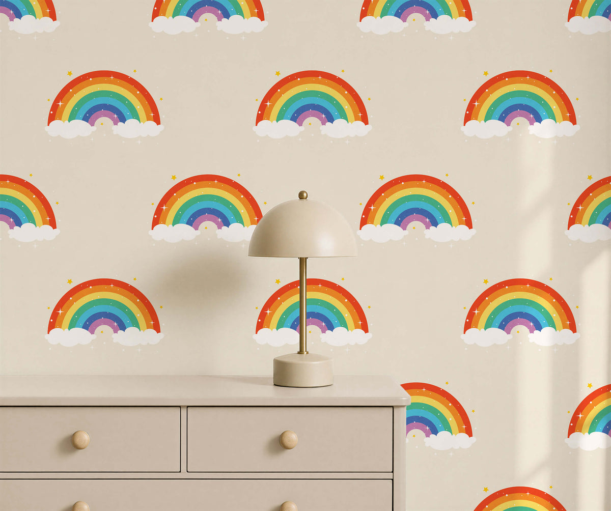 Bobbi Beck Wish Rainbow Cloud Wallpaper