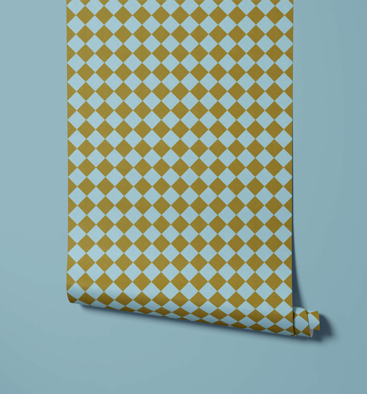 Bobbi Beck Zellige Harlequin Check Wallpaper