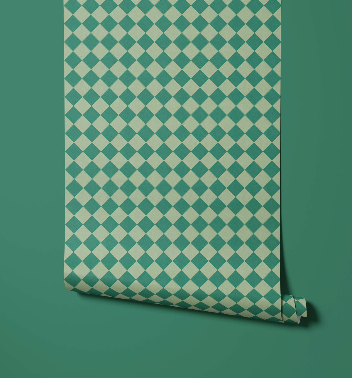 Bobbi Beck Zellige Harlequin Check Wallpaper