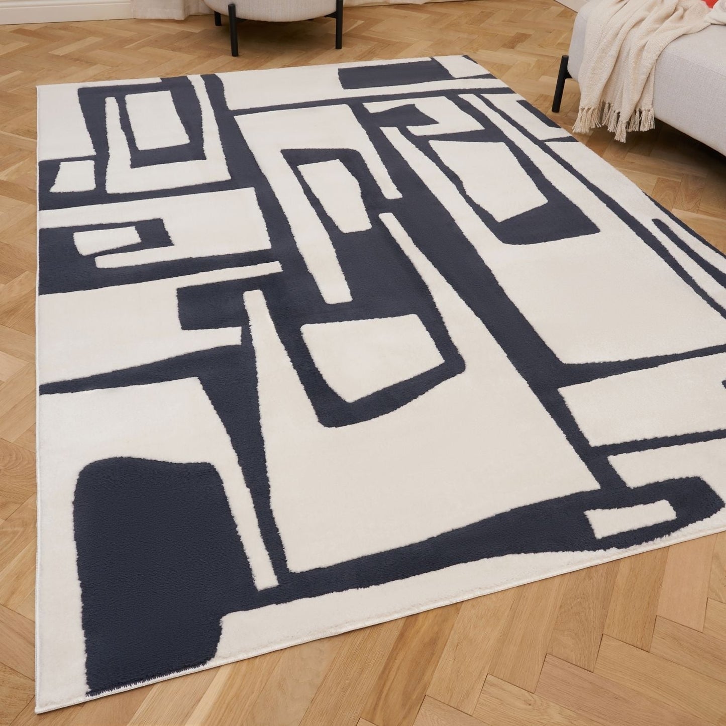 Loft Abstract Blue Rug