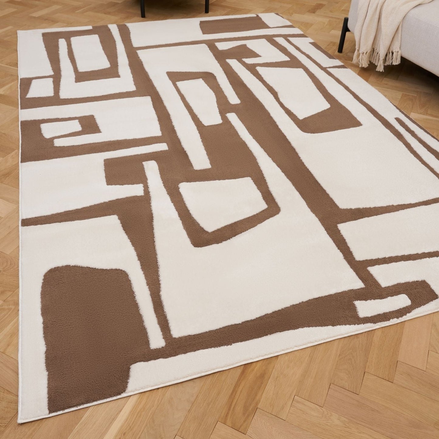 Loft Abstract Brown Rug