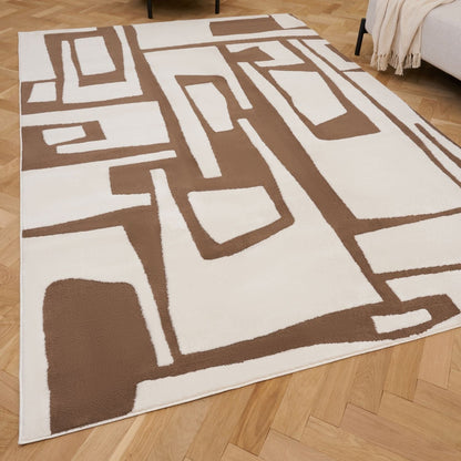 Loft Abstract Brown Rug