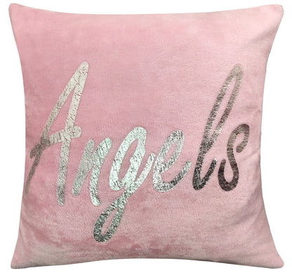 Angel Wings Luxurious Teddy Fleece Duvet Set Super Soft Faux Fur Bedding Pillow Cases Bed Throw Cushion in Pink White Grey by OLIVIA ROCCO