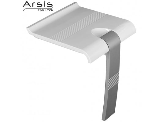 Pellet Arsis Evolution White & Grey Foldaway Shower Seat 047731