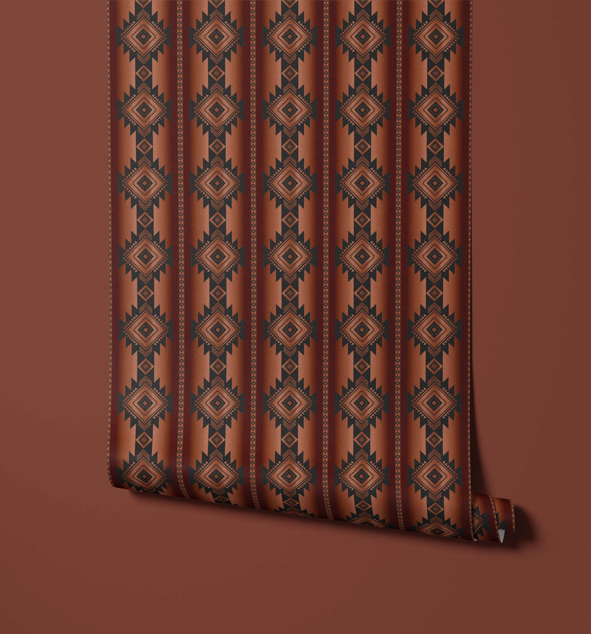 Bobbi Beck Atana Geometric Diamond Stripe Wallpaper