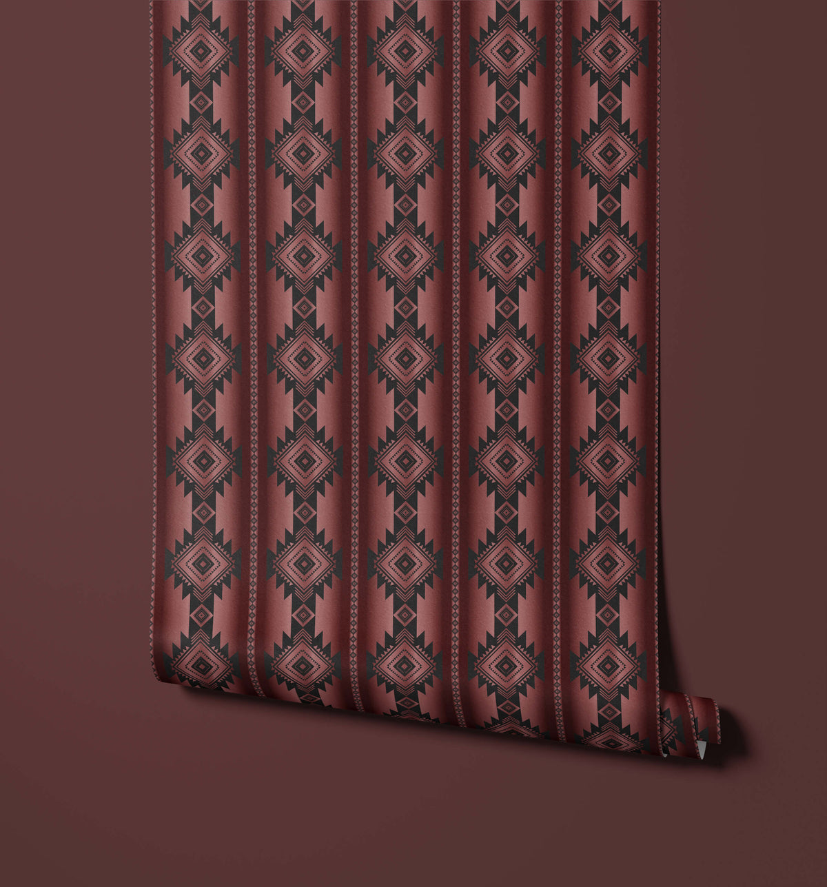 Bobbi Beck Atana Geometric Diamond Stripe Wallpaper