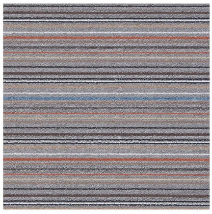 Stockholm Grey/Clay Washable Mat