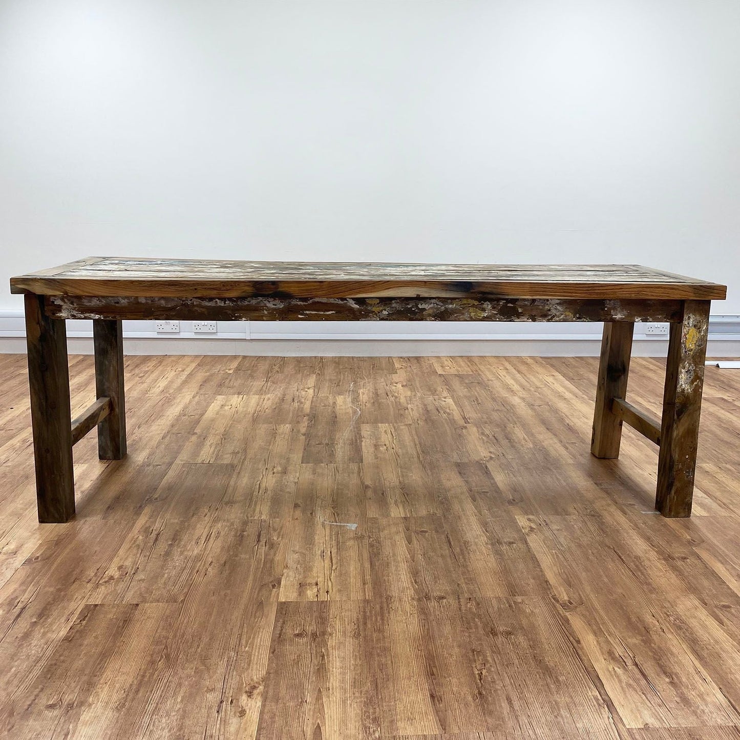 Recycled Teak Wood Dining Table 220×80x80cm