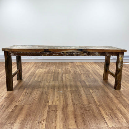 Recycled Teak Wood Dining Table 220×80x80cm