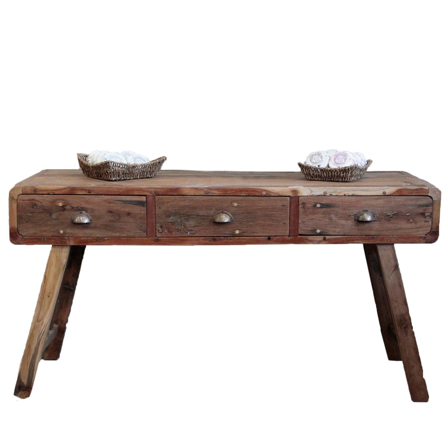 Recycled Teak Wood Console Table 150x50x80cm