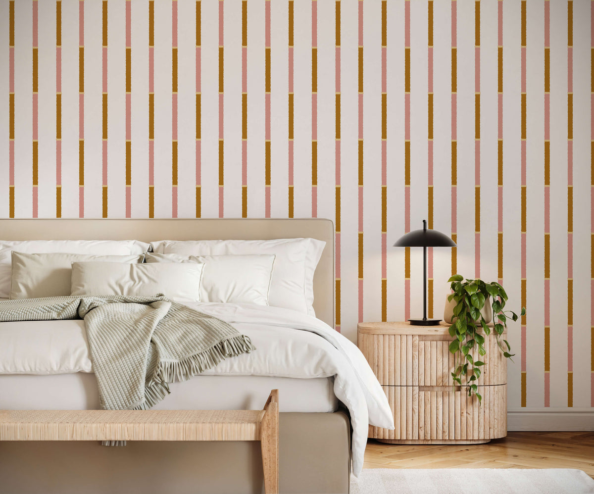 Bobbi Beck Bambu Bamboo Stripe Wallpaper