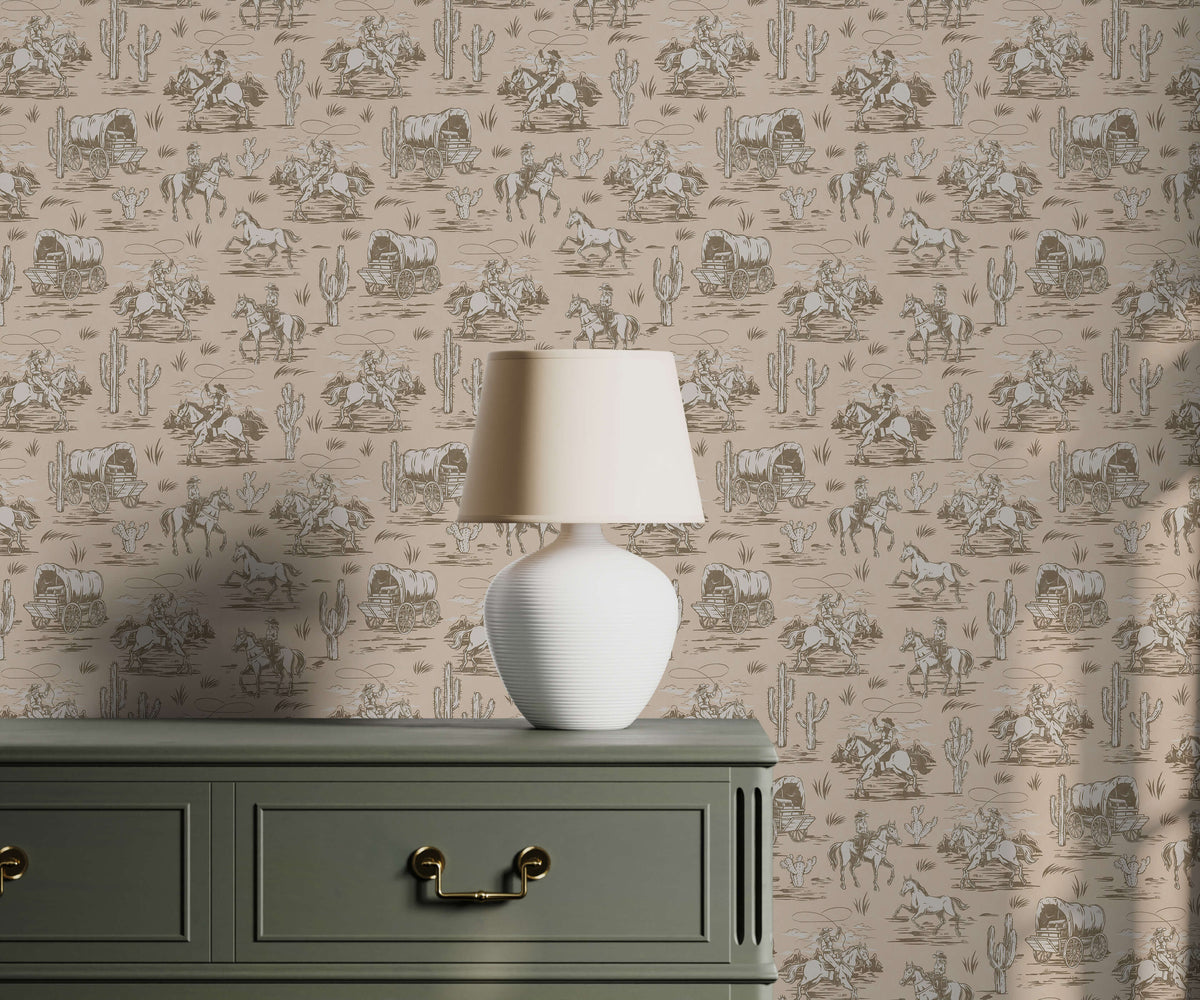 Bobbi Beck Bandera Western Toile Wallpaper