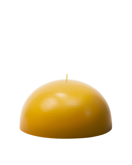 Hemisphere Pure Beeswax Pillar Candle - Handcrafted British Luxury