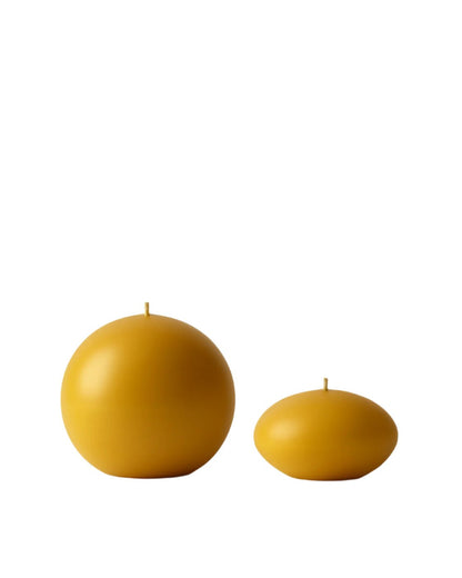 Ball & Ellipse Pure Beeswax Candle Set - Handcrafted British Artisan Candles