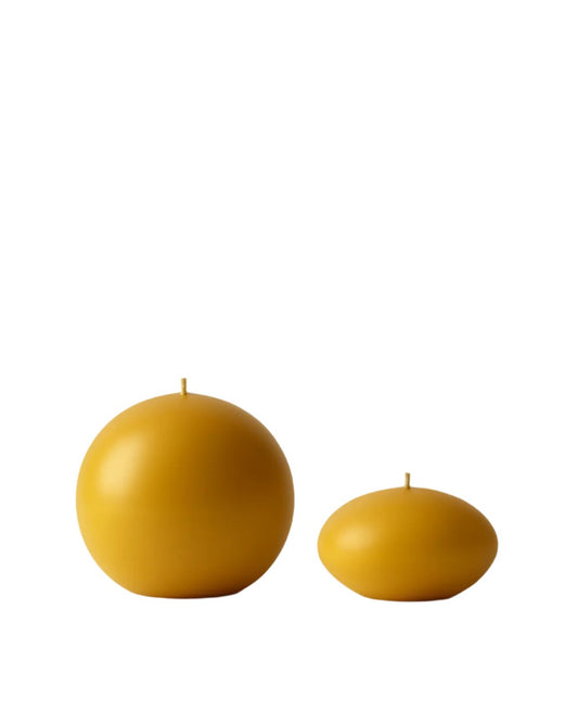 Ball & Ellipse Pure Beeswax Candle Set - Handcrafted British Artisan Candles