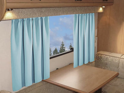Blackout Thermal Curtains for Caravans and Campervans 100% Light Blocking 11 Colour Options Energy Efficient Pencil Pleat Panels by OLIVIA ROCCO