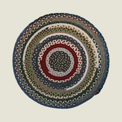 Braided Cotton Round Placemats | Upcycled | Handcrafted in Portugal