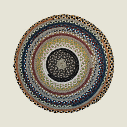 Braided Cotton Round Placemats | Upcycled | Handcrafted in Portugal