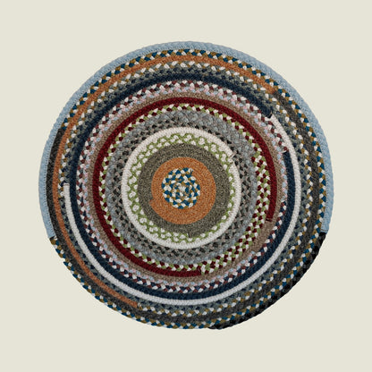 Braided Cotton Round Placemats | Upcycled | Handcrafted in Portugal