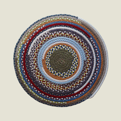 Braided Cotton Round Placemats | Upcycled | Handcrafted in Portugal