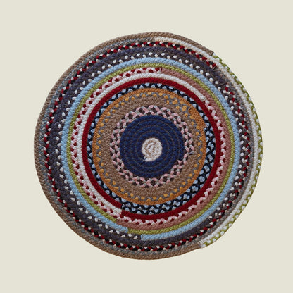 Braided Cotton Round Placemats | Upcycled | Handcrafted in Portugal