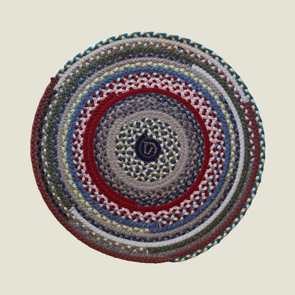 Braided Cotton Round Placemats | Upcycled | Handcrafted in Portugal