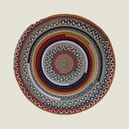 Braided Cotton Round Placemats | Upcycled | Handcrafted in Portugal