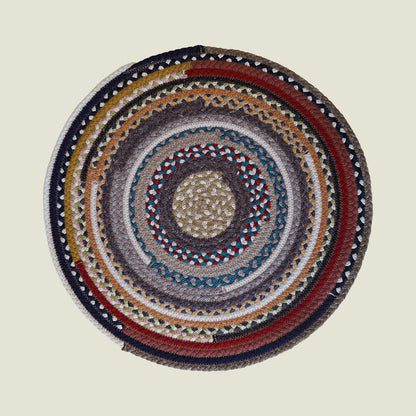 Braided Cotton Round Placemats | Upcycled | Handcrafted in Portugal