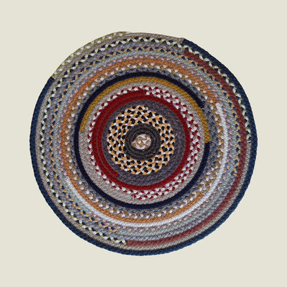 Braided Cotton Round Placemats | Upcycled | Handcrafted in Portugal