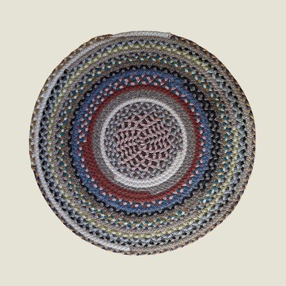 Braided Cotton Round Placemats | Upcycled | Handcrafted in Portugal