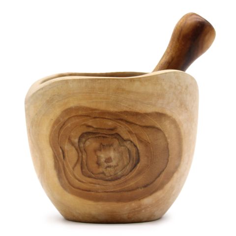 Ergo Teak Mortar & Pestle - Large