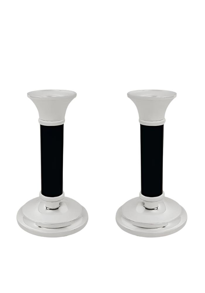 Casa by Josephine Jenno Carson's Classic Silver-Plated Candlesticks, Pair 15 cm