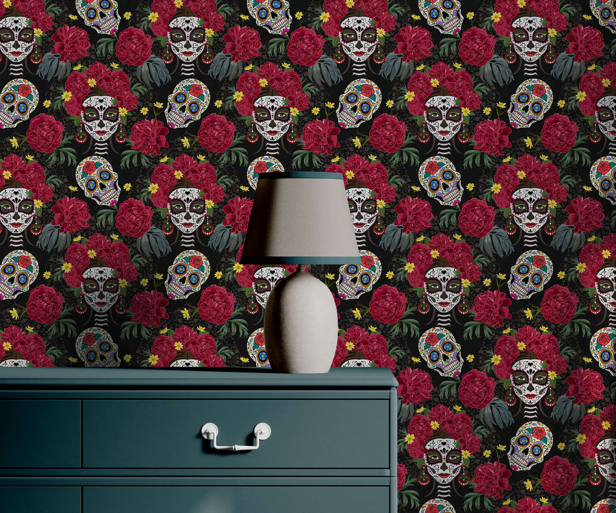 Bobbi Beck Catrina Day of the Dead Wallpaper