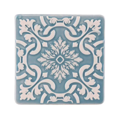 Portuguese Azulejo Ceramic Coasters | Blue | Set of 2