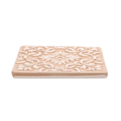 Portuguese Azulejo Ceramic Coasters | Pink | Set of 2