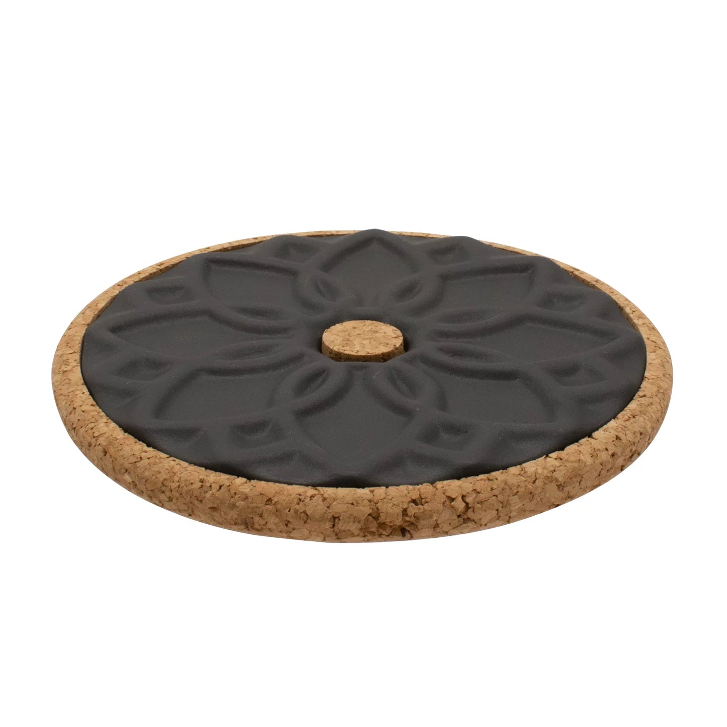 Portuguese Ceramic Trivet Elvira | Black | Azulejo Design