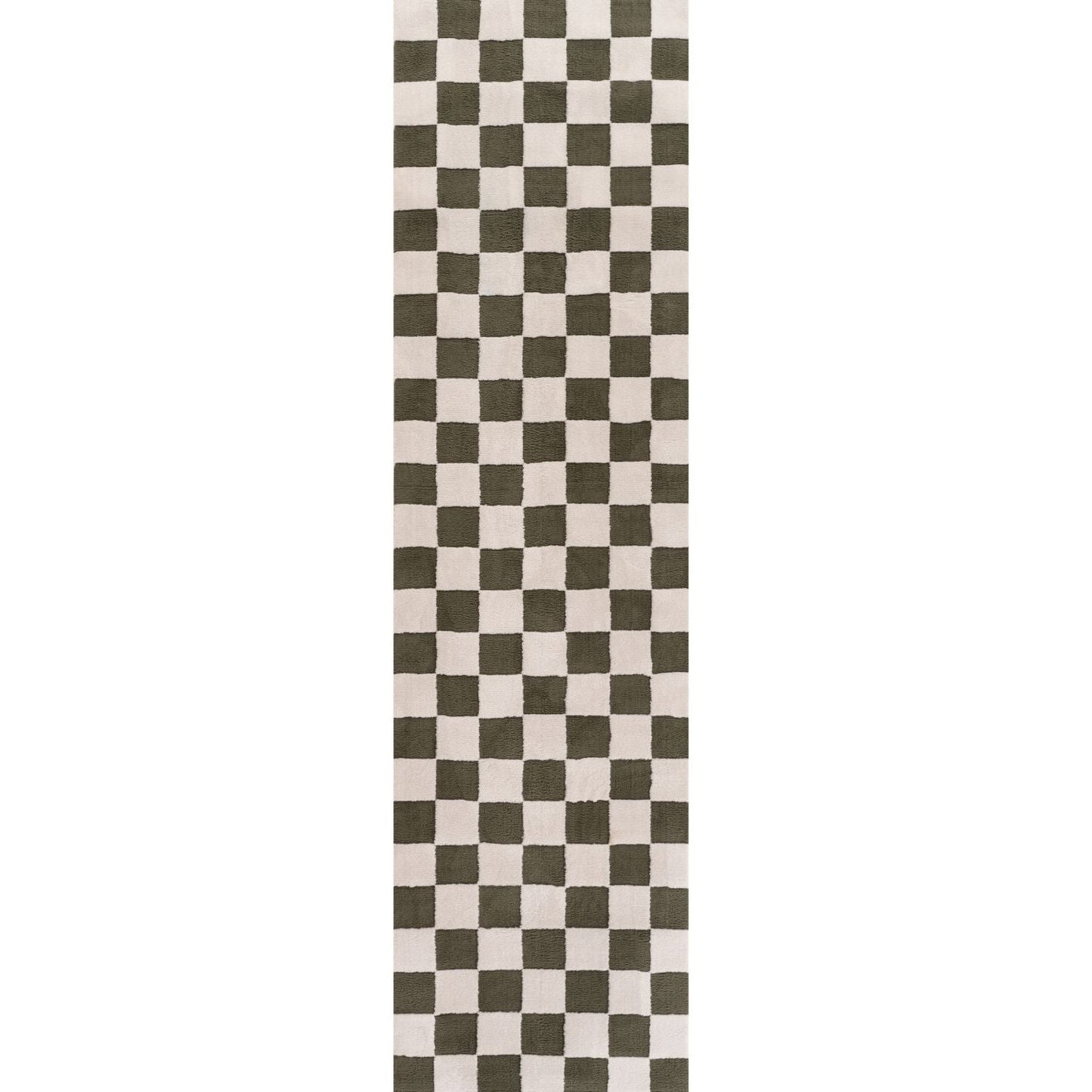 Loft Checkerboard Green Rug