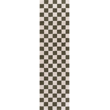Loft Checkerboard Green Rug