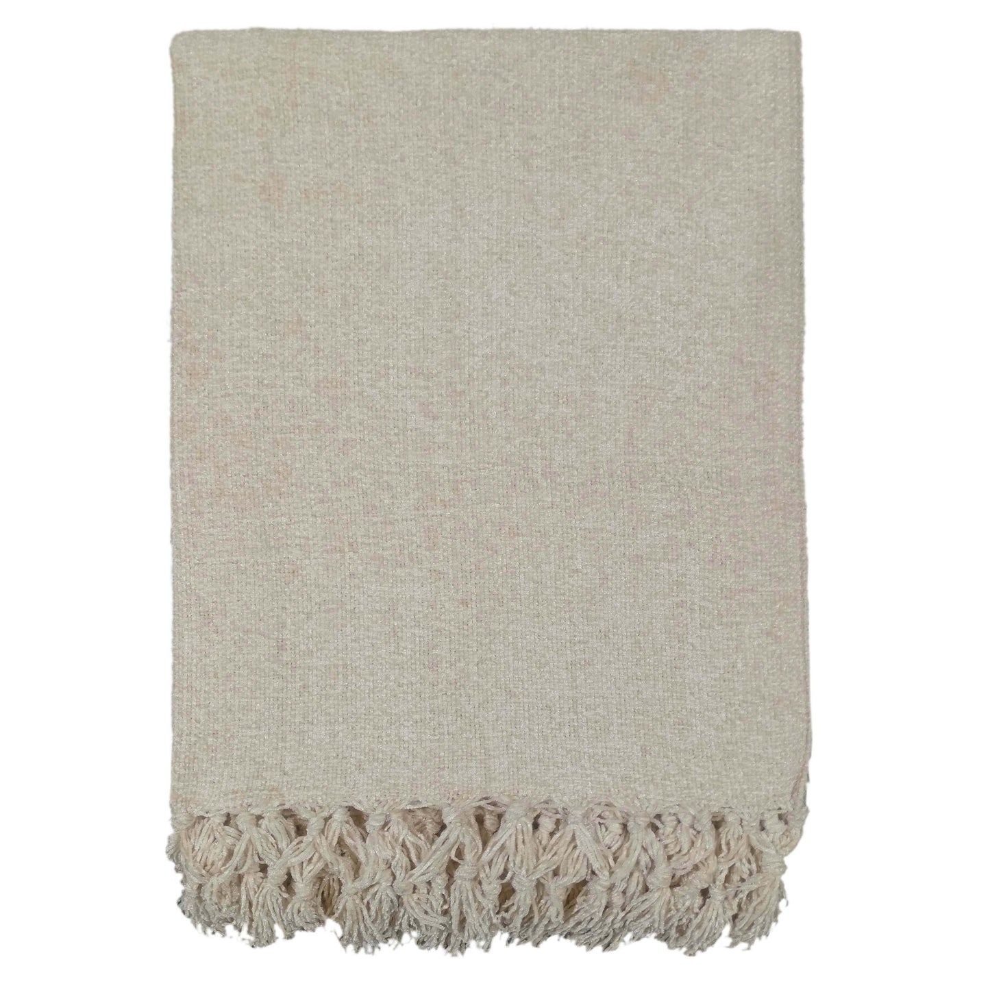 Chenille Tassel Elegant Throw Blanket for Couch Sofa Bed All-Season Soft Luxury by OLIVIA ROCCO