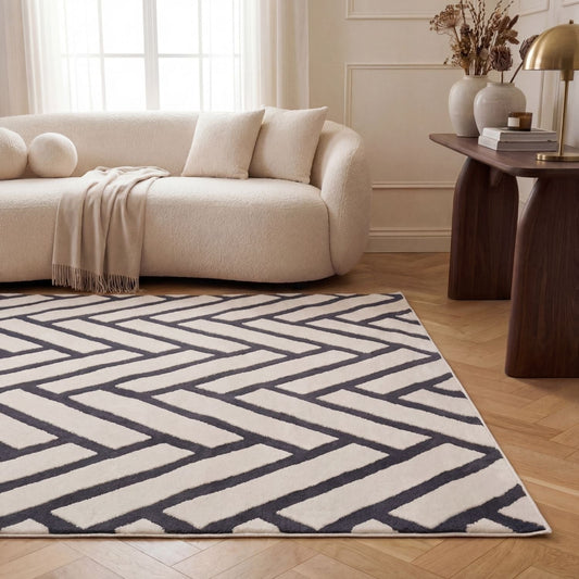 Loft Chevron Blue Rug