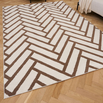 Loft Chevron Brown Rug