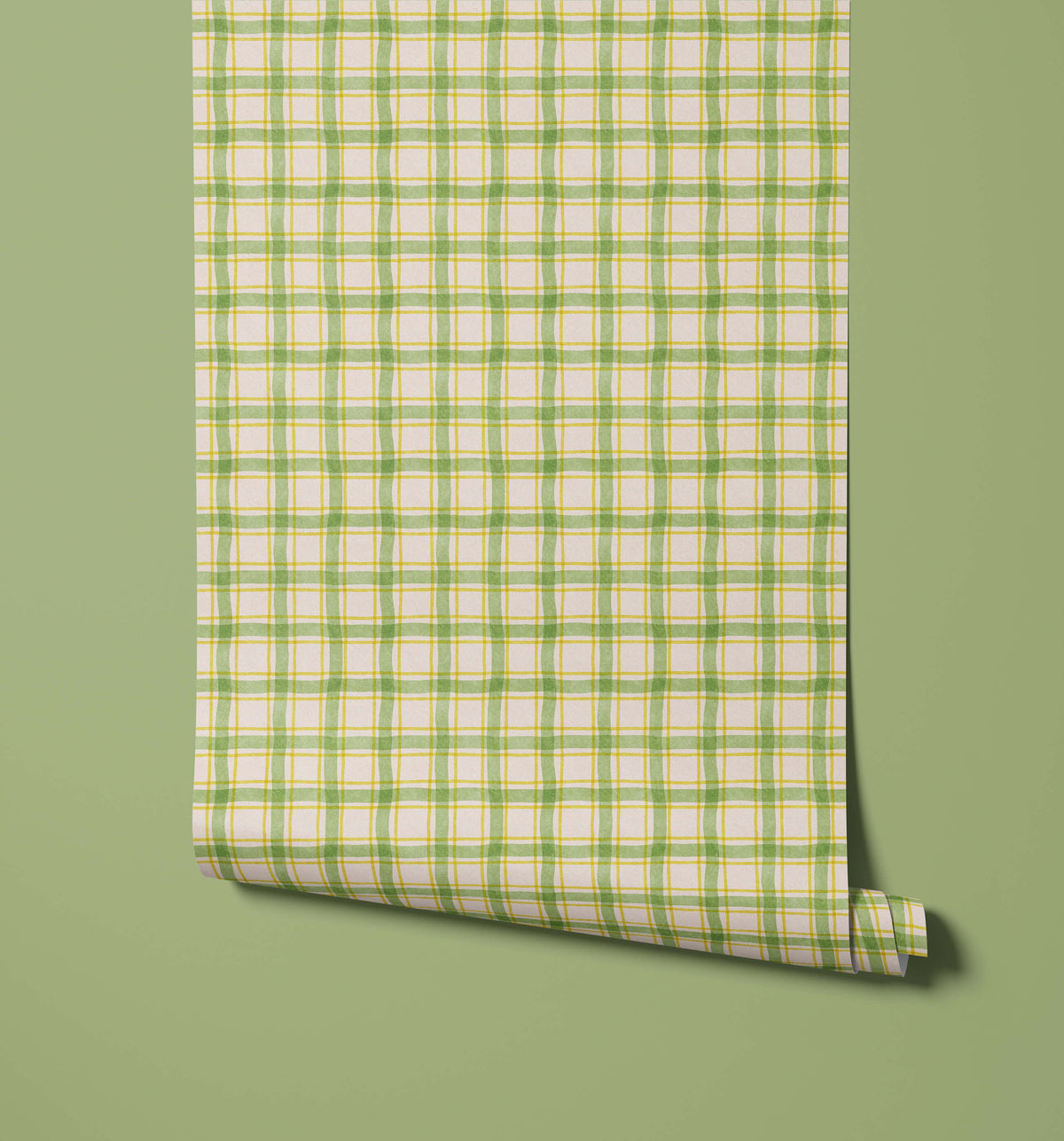Bobbi Beck Clyde Hand-Drawn Check Wallpaper