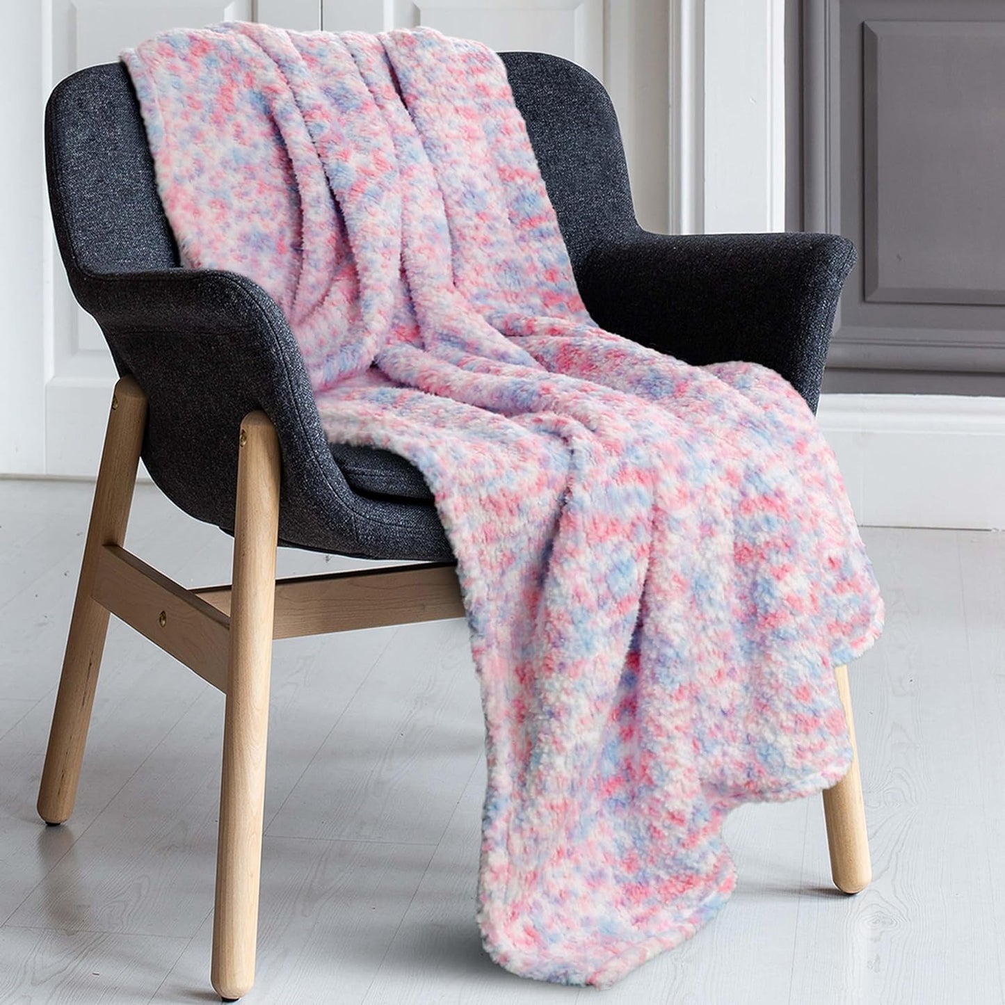 Colourful Super Soft Kids Rainbow Blanket Large Thick Teddy Fleece Throw for Snuggling and Home Decor Ideal Gift for Birthdays and Holidays 130 x 180 cm by OLIVIA ROCCO