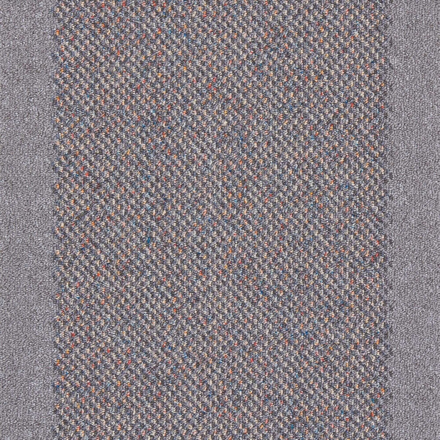 Washable Bordered Silver Grey Rug | 110G