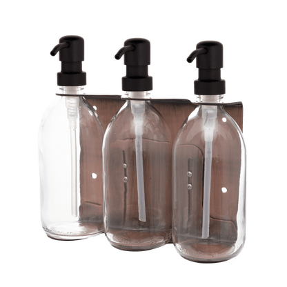 Copper Triple Wall Mounted Soap Dispenser