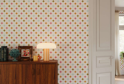 Bobbi Beck Coraje Mid Century Starburst Wallpaper
