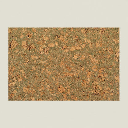 Cork Notice Board Wall Tiles - Twist Green, 900 x 600 x 8mm