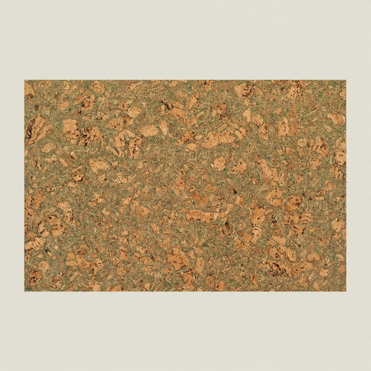 Cork Notice Board Wall Tiles - Twist Green, 900 x 600 x 8mm
