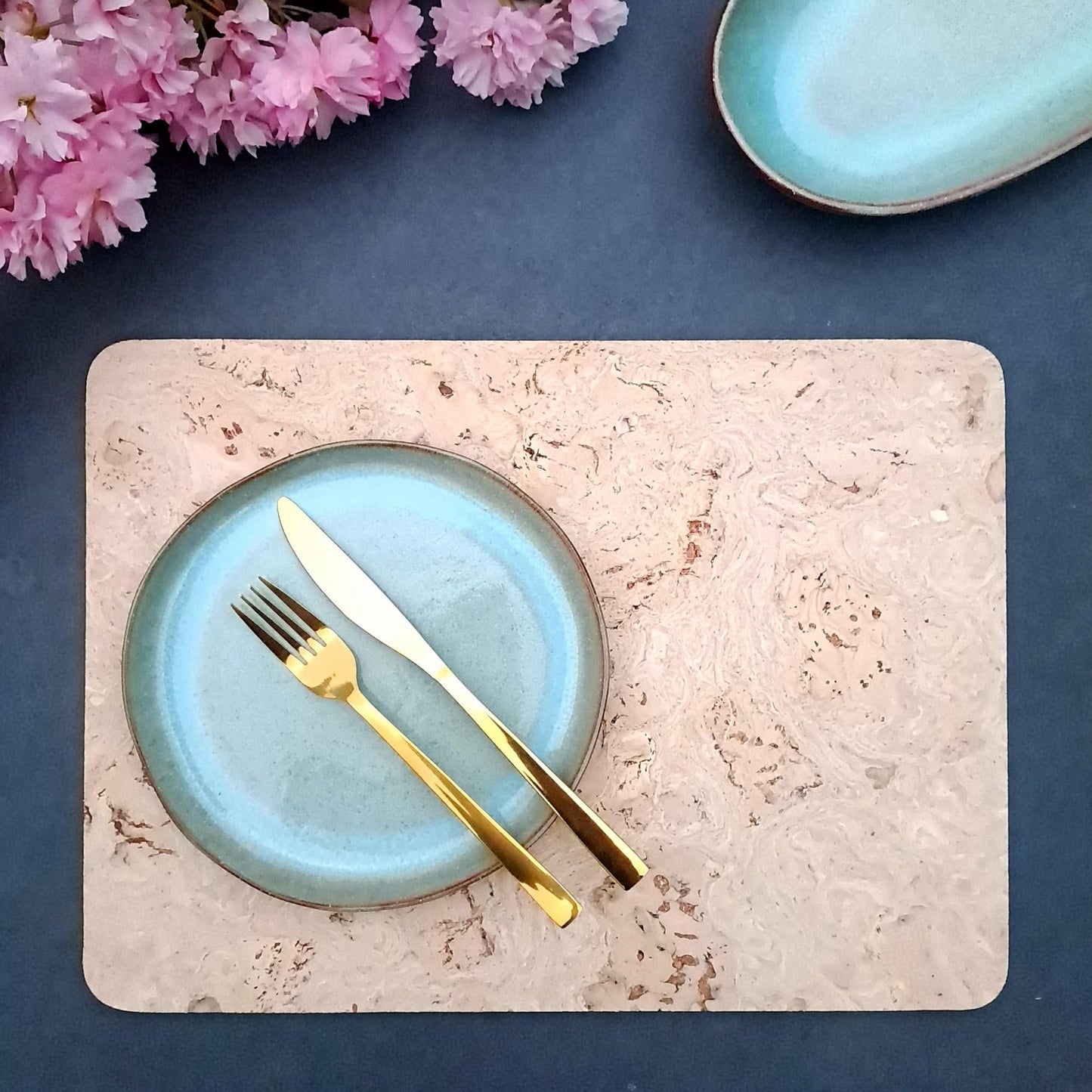 Pearl Twist Cork Placemats | Rectangular | Made in Portugal
