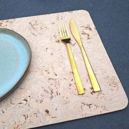 Pearl Twist Cork Placemats | Rectangular | Made in Portugal
